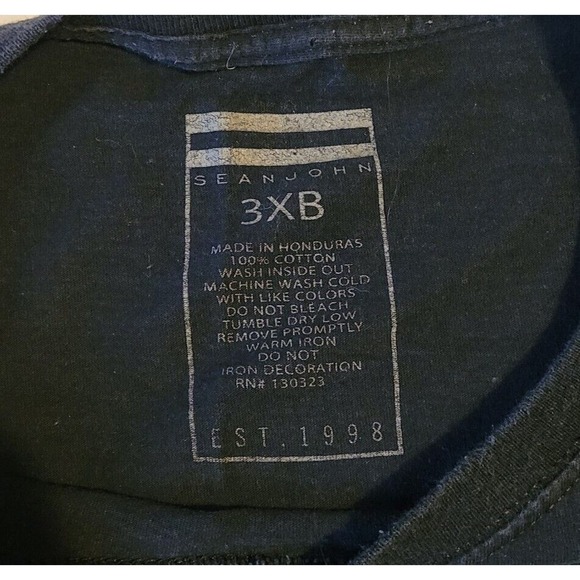 Sean John T Shirt Men’s 3XB Black Dream Big Graphic Tee Oversized With Flaw - Picture 3 of 6